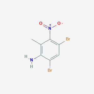 molecular formula C7H6Br2N2O2 B2468556 4,6-Dibromo-2-methyl-3-nitroaniline CAS No. 117824-52-9