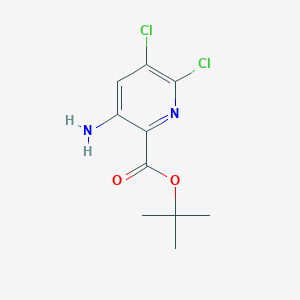 molecular formula C10H12Cl2N2O2 B2468567 Tert-butyl 3-amino-5,6-dichloropyridine-2-carboxylate CAS No. 2248281-35-6