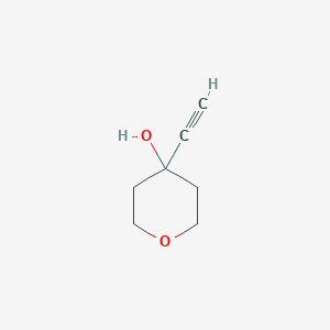 molecular formula C7H10O2 B2468568 4-Ethynyltetrahydropyran-4-OL CAS No. 57385-16-7