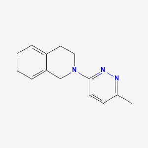 molecular formula C14H15N3 B2468578 2-(6-Methylpyridazin-3-yl)-1,2,3,4-tetrahydroisoquinoline CAS No. 2034416-22-1