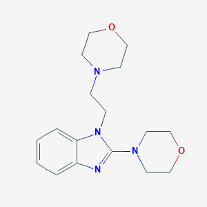 molecular formula C17H24N4O2 B246858 2-(4-morpholinyl)-1-[2-(4-morpholinyl)ethyl]-1H-benzimidazole 