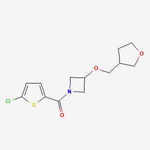 (5-Chlorothiophen-2-yl)(3-((tetrahydrofuran-3-yl)methoxy)azetidin-1-yl)methanone
