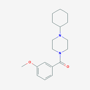 molecular formula C18H26N2O2 B246861 1-Cyclohexyl-4-(3-methoxybenzoyl)piperazine 