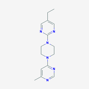 molecular formula C15H20N6 B2468619 4-[4-(5-Ethylpyrimidin-2-yl)piperazin-1-yl]-6-methylpyrimidine CAS No. 2380174-75-2