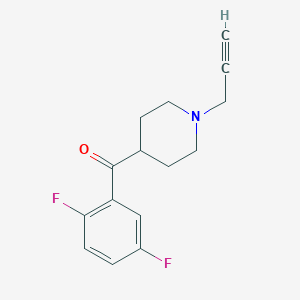 molecular formula C15H15F2NO B2468626 4-(2,5-二氟苯甲酰)-1-(炔丙基)哌啶 CAS No. 1311907-02-4