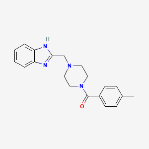 (4-((1H-benzo[d]imidazol-2-yl)methyl)piperazin-1-yl)(p-tolyl)methanone
