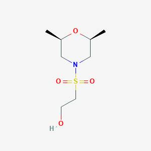 molecular formula C8H17NO4S B2468648 2-[(2R,6S)-2,6-Dimethylmorpholin-4-yl]sulfonylethanol CAS No. 1598224-29-3