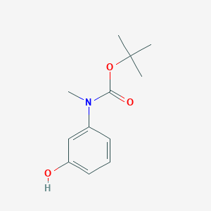 molecular formula C12H17NO3 B2468659 Tert-butyl N-(3-hydroxyphenyl)-N-methylcarbamate CAS No. 1234570-45-6