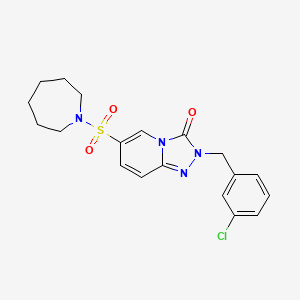 6-(azepan-1-ylsulfonyl)-2-(3-chlorobenzyl)[1,2,4]triazolo[4,3-a]pyridin-3(2H)-one