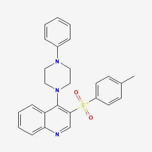 3-(4-METHYLBENZENESULFONYL)-4-(4-PHENYLPIPERAZIN-1-YL)QUINOLINE