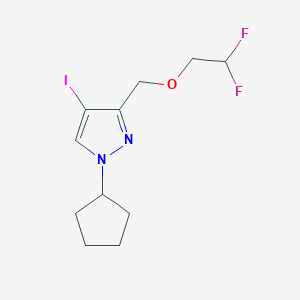 1-cyclopentyl-3-[(2,2-difluoroethoxy)methyl]-4-iodo-1H-pyrazole