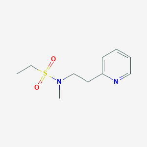 molecular formula C10H16N2O2S B246868 N-methyl-N-[2-(2-pyridinyl)ethyl]ethanesulfonamide 