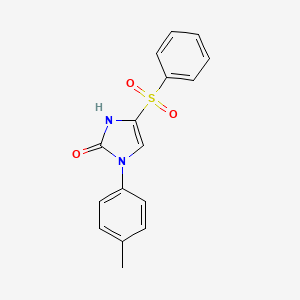 1-(4-methylphenyl)-4-(phenylsulfonyl)-1,3-dihydro-2H-imidazol-2-one