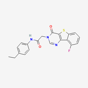 N-(4-ethylphenyl)-2-(9-fluoro-4-oxo[1]benzothieno[3,2-d]pyrimidin-3(4H)-yl)acetamide