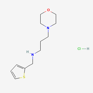 [3-(Morpholin-4-yl)propyl](thiophen-2-ylmethyl)amine hydrochloride
