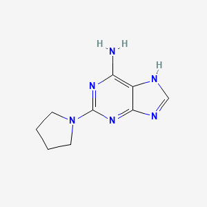 2-Pyrrolidin-1-yl-7H-purin-6-amine