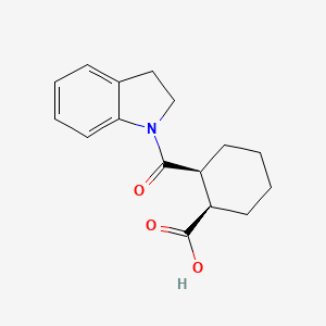 molecular formula C16H19NO3 B2468780 (1R,2S)-2-(2,3-二氢吲哚-1-羰基)环己烷-1-羧酸 CAS No. 1218230-39-7