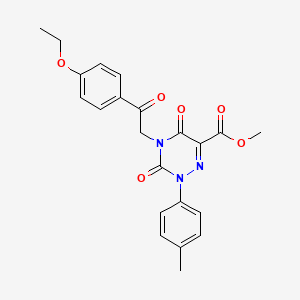 Methyl 4-[2-(4-ethoxyphenyl)-2-oxoethyl]-2-(4-methylphenyl)-3,5-dioxo-2,3,4,5-tetrahydro-1,2,4-triazine-6-carboxylate