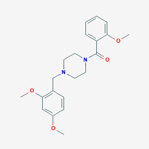 [4-(2,4-Dimethoxybenzyl)piperazin-1-yl]-(2-methoxyphenyl)methanone