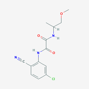 molecular formula C13H14ClN3O3 B2468803 N1-(5-氯-2-氰基苯基)-N2-(1-甲氧基丙-2-基)草酰胺 CAS No. 920368-94-1