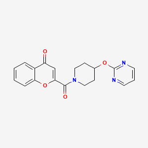 2-(4-(pyrimidin-2-yloxy)piperidine-1-carbonyl)-4H-chromen-4-one