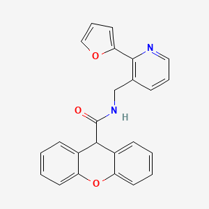 N-((2-(furan-2-yl)pyridin-3-yl)methyl)-9H-xanthene-9-carboxamide
