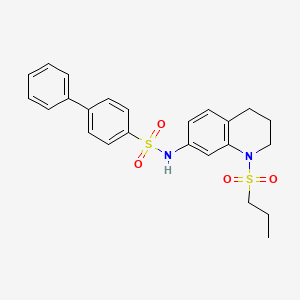 N-[1-(propylsulfonyl)-1,2,3,4-tetrahydroquinolin-7-yl]biphenyl-4-sulfonamide