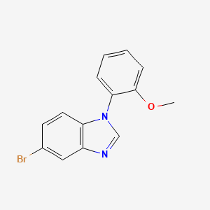 molecular formula C14H11BrN2O B2468924 5-溴-1-(2-甲氧基苯基)-1H-苯并[1,2-d]咪唑 CAS No. 1807726-90-4