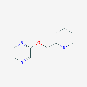 molecular formula C11H17N3O B2468925 2-[(1-Methylpiperidin-2-yl)methoxy]pyrazine CAS No. 2189368-17-8