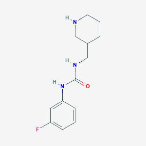 3-(3-Fluorophenyl)-1-(piperidin-3-ylmethyl)urea