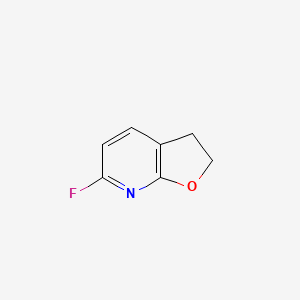 molecular formula C7H6FNO B2468939 6-氟-2,3-二氢呋喃[2,3-b]吡啶 CAS No. 2470438-70-9