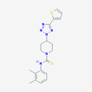 molecular formula C19H22N6S2 B246894 N-(2,3-dimethylphenyl)-4-[5-(2-thienyl)-2H-tetraazol-2-yl]-1-piperidinecarbothioamide 