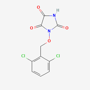 molecular formula C10H6Cl2N2O4 B2468945 1-[(2,6-二氯苄基)氧基]-1H-咪唑-2,4,5(3H)-三酮 CAS No. 339103-82-1