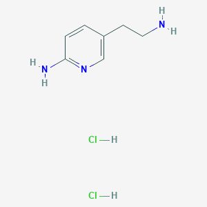 molecular formula C7H13Cl2N3 B2468964 5-(2-Aminoethyl)-2-pyridinamine dihydrochloride CAS No. 2230913-11-6
