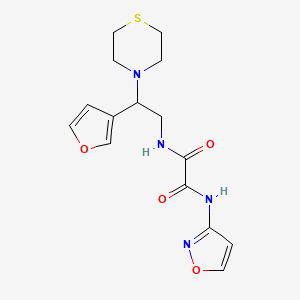 N1-(2-(furan-3-yl)-2-thiomorpholinoethyl)-N2-(isoxazol-3-yl)oxalamide