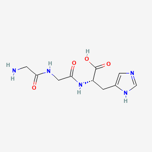 molecular formula C10H15N5O4 B2468986 Glycylglycyl-L-histidine CAS No. 7451-76-5; 93404-95-6