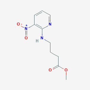 molecular formula C10H13N3O4 B2468992 Methyl 4-[(3-nitropyridin-2-yl)amino]butanoate CAS No. 339101-21-2