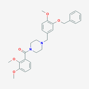 molecular formula C28H32N2O5 B246900 1-[3-(Benzyloxy)-4-methoxybenzyl]-4-(2,3-dimethoxybenzoyl)piperazine 