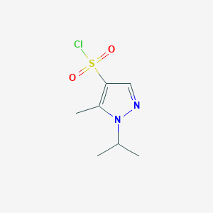 molecular formula C7H11ClN2O2S B2469003 1-Isopropyl-5-methyl-1H-pyrazole-4-sulfonyl chloride CAS No. 1006495-98-2