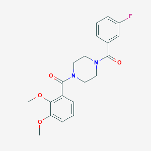 1-(2,3-Dimethoxybenzoyl)-4-(3-fluorobenzoyl)piperazine