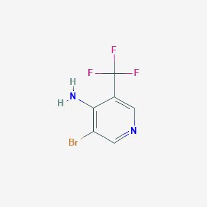 molecular formula C6H4BrF3N2 B2469015 3-溴-5-(三氟甲基)吡啶-4-胺 CAS No. 1417622-88-8
