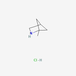 molecular formula C6H12ClN B2469027 1-甲基-2-氮杂双环[2.1.1]己烷盐酸盐 CAS No. 637739-97-0