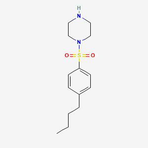 molecular formula C14H22N2O2S B2469058 1-[(4-Butylphenyl)sulfonyl]piperazine CAS No. 847503-18-8