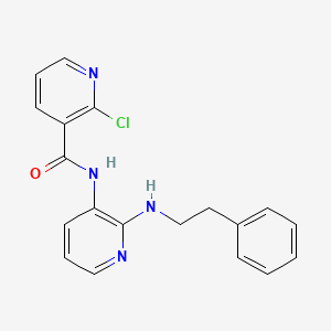 molecular formula C19H17ClN4O B2469063 2-chloro-N-[2-(phenethylamino)-3-pyridinyl]nicotinamide CAS No. 866010-52-8