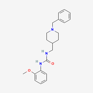 molecular formula C21H27N3O2 B2469080 1-((1-苄基哌啶-4-基)甲基)-3-(2-甲氧基苯基)脲 CAS No. 1207010-76-1