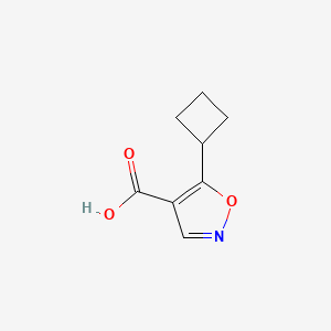 molecular formula C8H9NO3 B2469088 5-环丁基-1,2-噁唑-4-羧酸 CAS No. 1785112-48-2