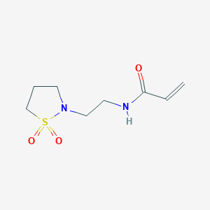 molecular formula C8H14N2O3S B2469103 N-(2-(1,1-二氧化异噻唑烷-2-基)乙基)丙烯酰胺 CAS No. 1999669-67-8