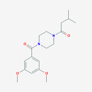 1-(3,5-Dimethoxybenzoyl)-4-(3-methylbutanoyl)piperazine