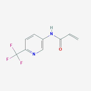 molecular formula C9H7F3N2O B2469112 N-[6-(trifluoromethyl)pyridin-3-yl]prop-2-enamide CAS No. 1548595-54-5