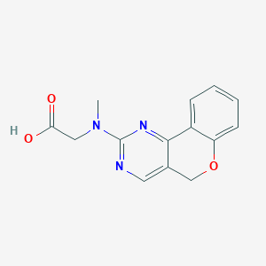 molecular formula C14H13N3O3 B2469153 2-[5H-chromeno[4,3-d]pyrimidin-2-yl(methyl)amino]乙酸 CAS No. 176717-37-6